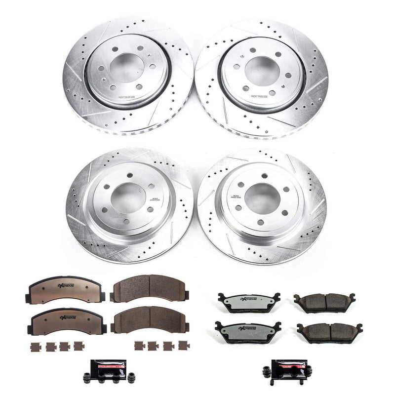 Power Stop K8026-36 Z36 Severe-Duty Truck And Tow 1-Click Front And Rear Brake Kit for 2018-2021 Ford Expedition product image