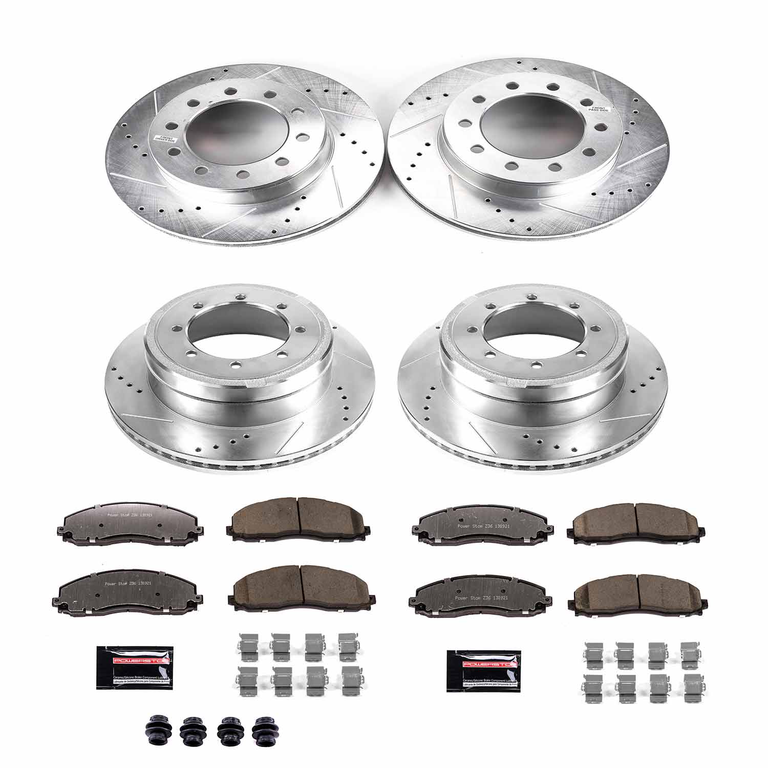 Power Stop K8027-36 Z36 Severe-Duty Truck And Tow 1-Click Front And Rear Brake Kit for 2015-2016 Ford F-350 Super Duty 4 Wheel Drive product image