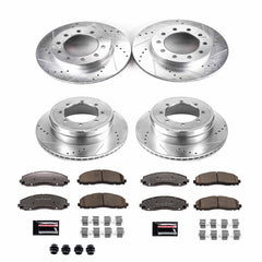 Power Stop K8027-36 Z36 Severe-Duty Truck And Tow 1-Click Front And Rear Brake Kit for 2015-2016 Ford F-350 Super Duty 4 Wheel Drive product image