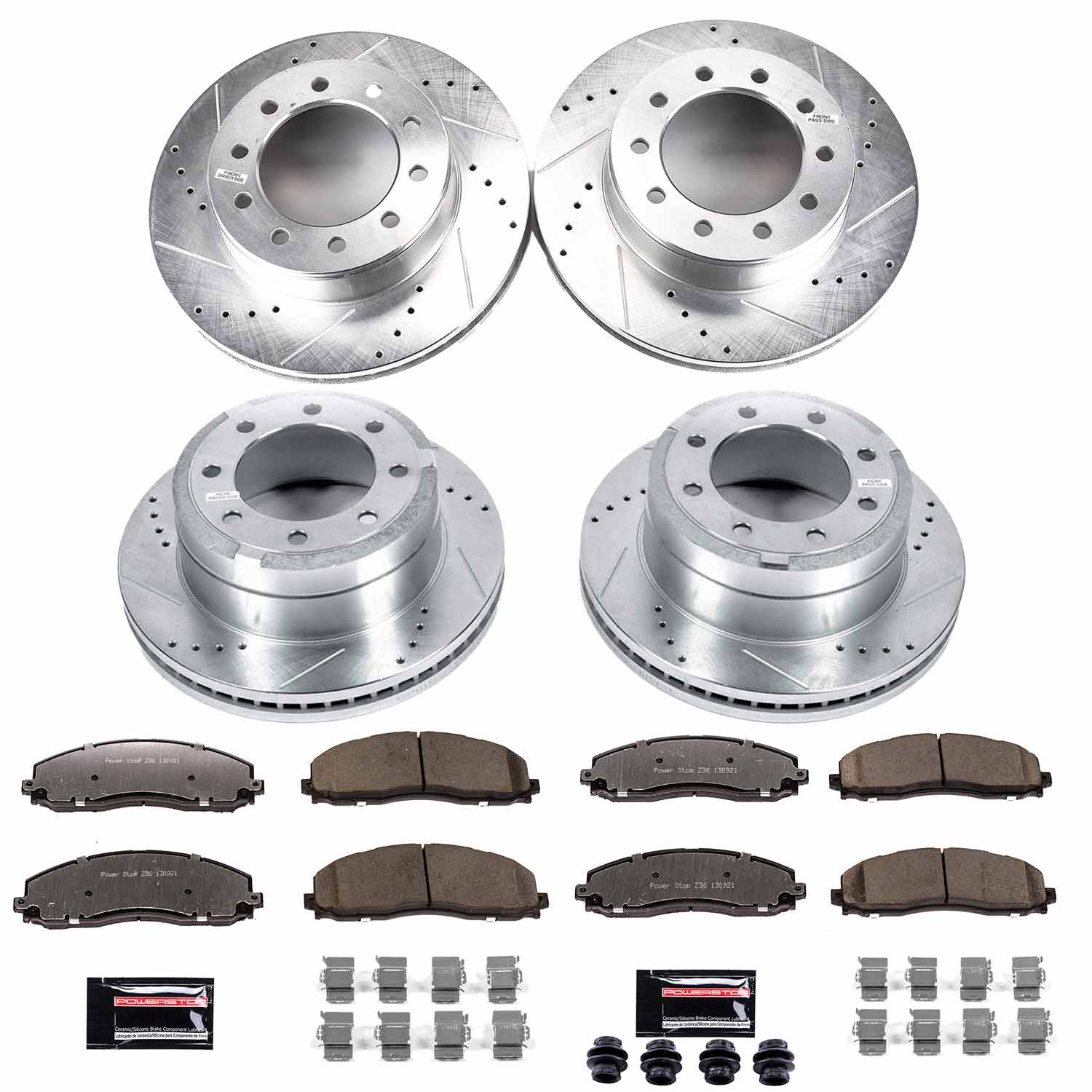 Power Stop K8028-36 Z36 Severe-Duty Truck And Tow 1-Click Front And Rear Brake Kit for 2015-2016 Ford F-350 Super Duty 4 Wheel Drive product image