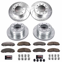 Power Stop K8028-36 Z36 Severe-Duty Truck And Tow 1-Click Front And Rear Brake Kit for 2015-2016 Ford F-350 Super Duty 4 Wheel Drive product image