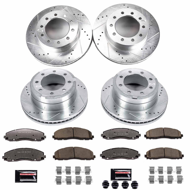 Power Stop K8028-36 Z36 Severe-Duty Truck And Tow 1-Click Front And Rear Brake Kit for 2015-2016 Ford F-350 Super Duty 4 Wheel Drive product image