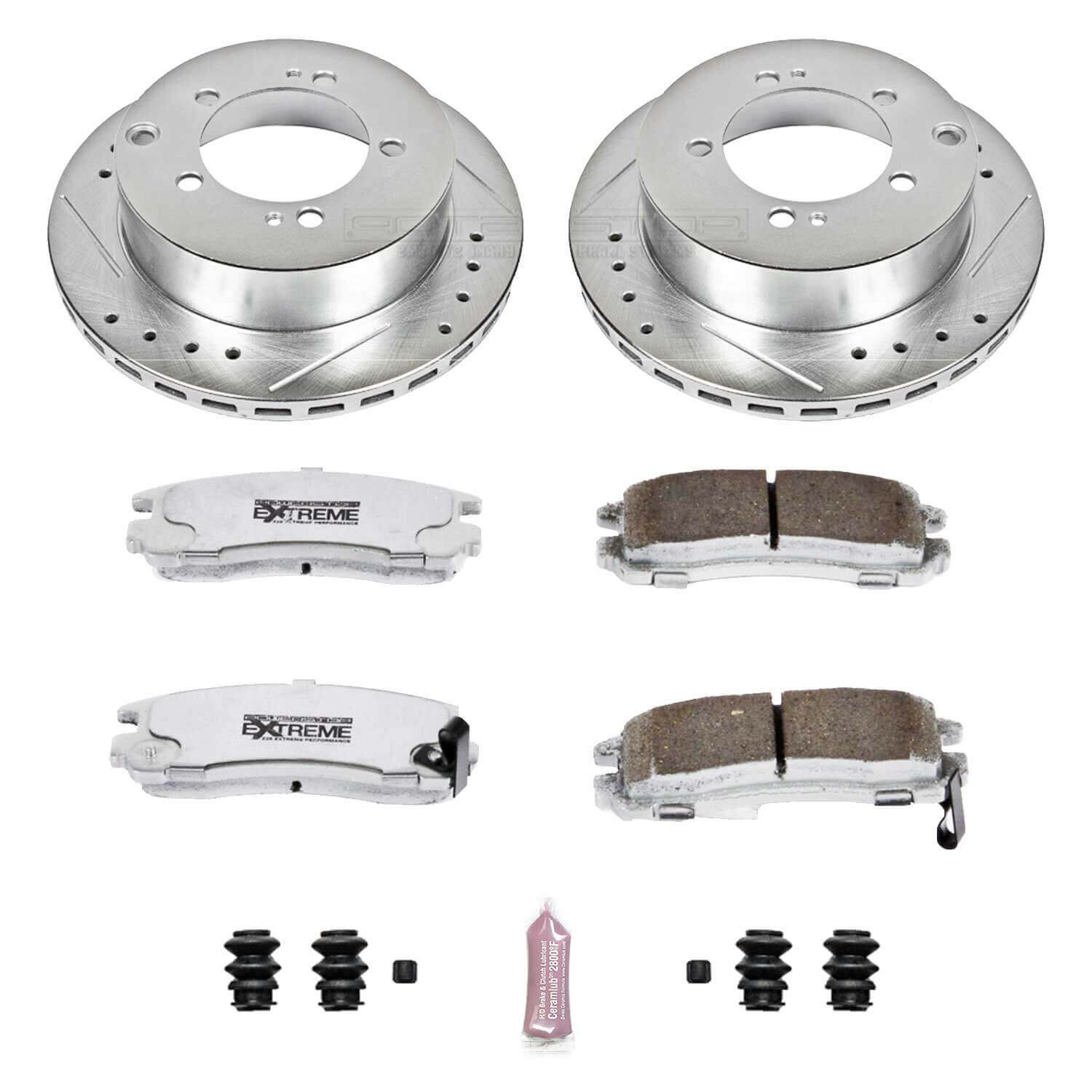 Power Stop K806-26 Z26 Extreme Street Warrior 1-Click Brake Kit (Rear) for 1991-1999 Dodge Stealth - - product image