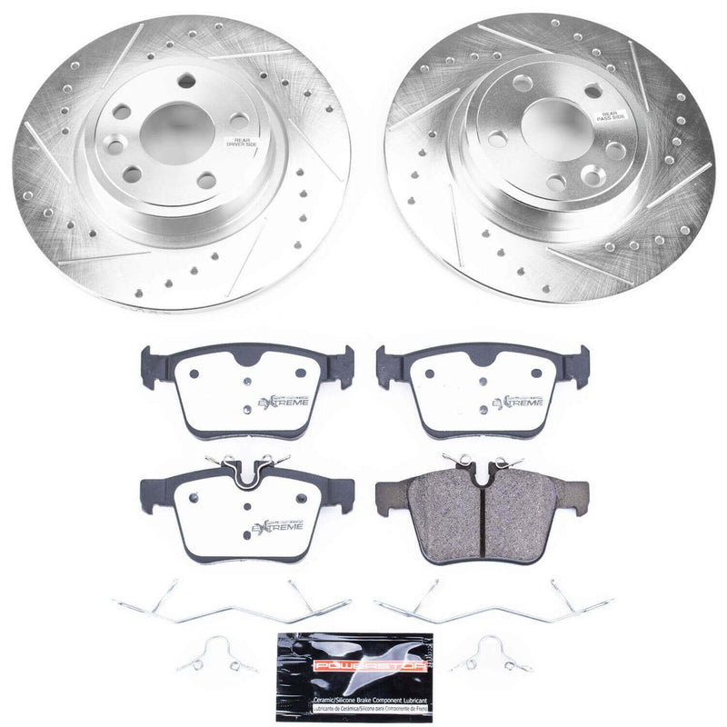 Power Stop K8109-36 Z36 Severe-Duty Truck And Tow 1-Click Rear Pad And Rotor Kit for 2018-2019 Jaguar E-Pace product image