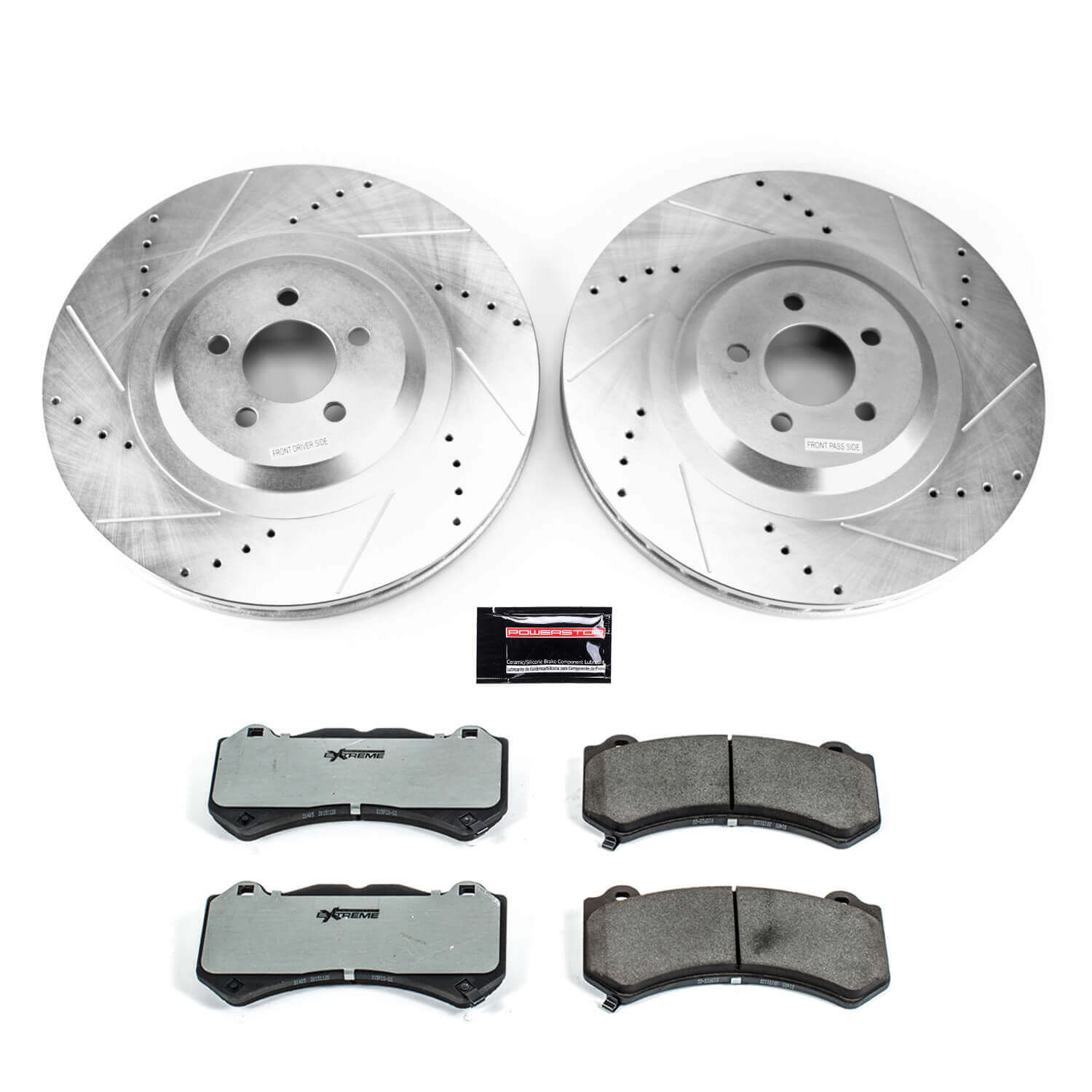 Power Stop K8169-26 Z26 Street Warrior 1-Click Front Pad And Rotor Kit for 2015-2016 Dodge Challenger SRT 392, SRT Hellcat product image