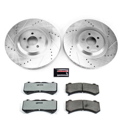 Power Stop K8169-26 Z26 Street Warrior 1-Click Front Pad And Rotor Kit for 2015-2016 Dodge Challenger SRT 392, SRT Hellcat product image