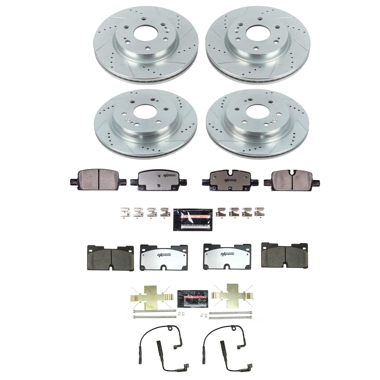 Power Stop K8171-36 Front And Rear Z36 Severe-Duty Truck And Tow 1-Click Pad And Rotor Kit for 2021-2022 Cadillac Escalade product image