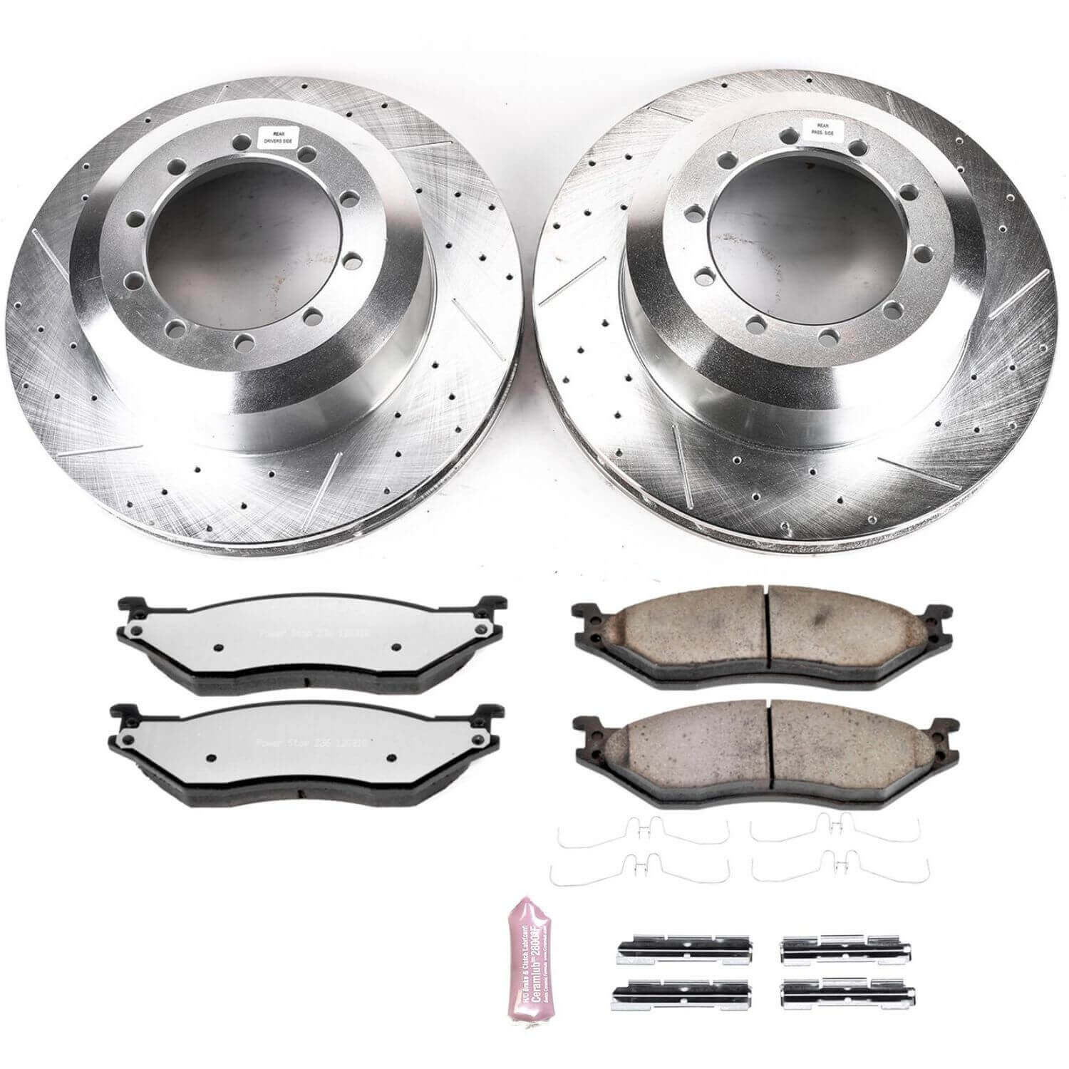 Power Stop K8177-36 Z36 Severe-Duty Truck And Tow 1-Click Front And Rear Pad And Rotor Kit for 2016-2019 Ford F-53 Motorhome Chassis product image