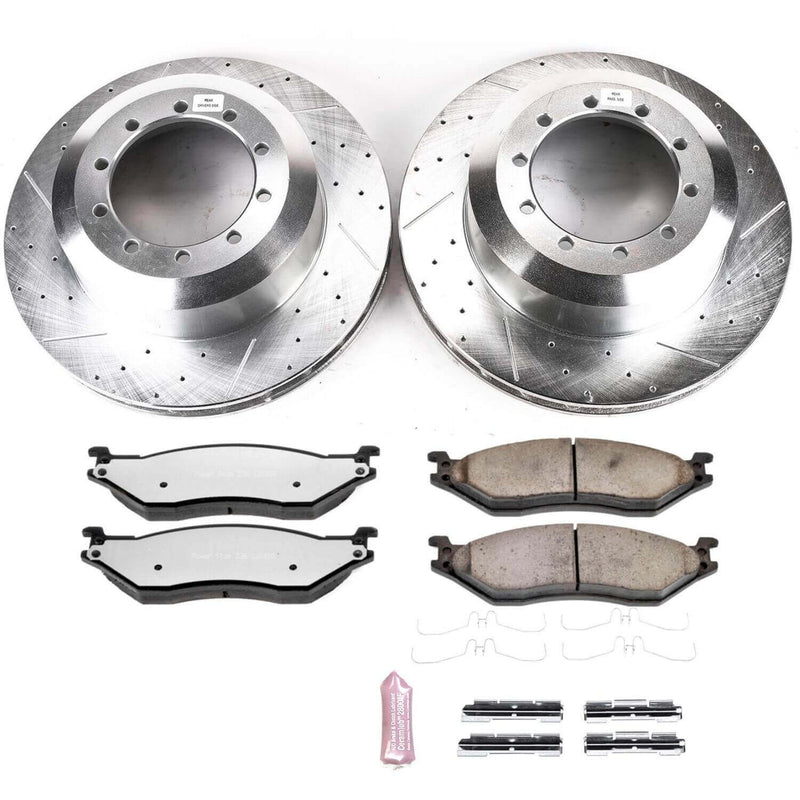 Power Stop K8179-36 Z36 Severe-Duty Truck And Tow 1-Click Pad And Rotor Kit Front Or Rear Pad And Rotor Kit for 2008-2019 Ford F-53 Motorhome Chassis product image