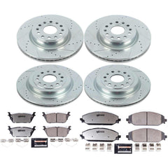 Power Stop K8182-36 Front And Rear Z36 Severe-Duty Truck And Tow 1-Click Pad And Rotor Kit for 2019-2020 Dodge Ram 1500 product image