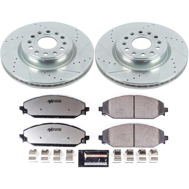 Power Stop K8183-36 Front Z36 Severe-Duty Truck And Tow 1-Click Pad And Rotor Kit for 2019-2020 Dodge Ram 1500 product image