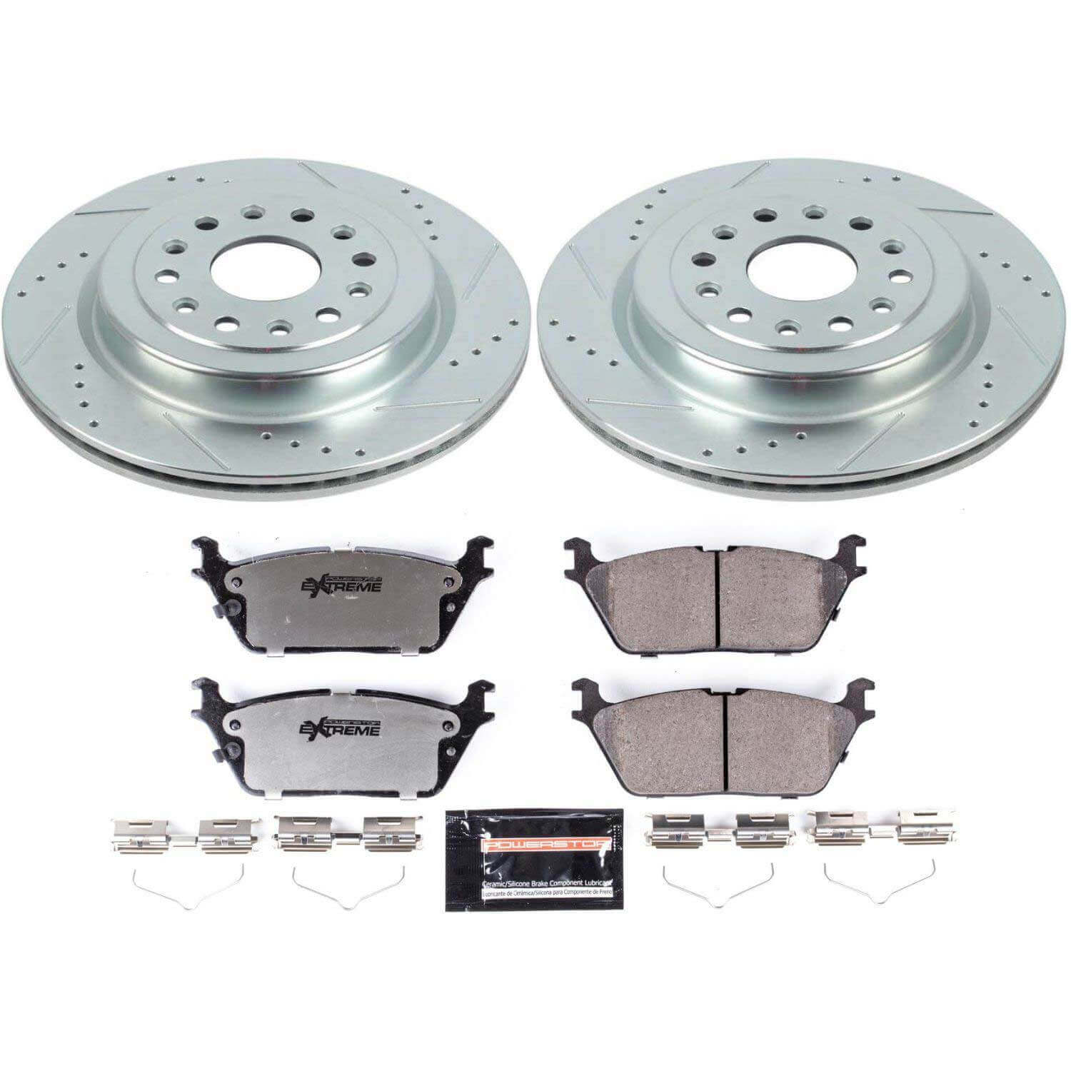 Power Stop K8184-36 Rear Z36 Severe-Duty Truck And Tow 1-Click Pad And Rotor Kit for 2019-2020 Dodge Ram 1500 product image