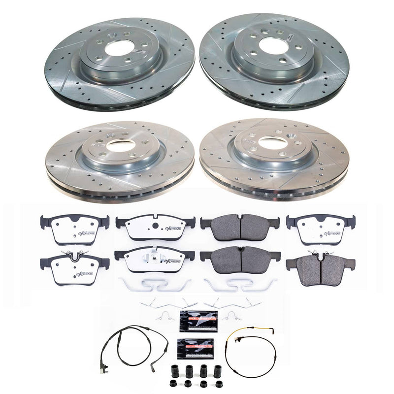 Power Stop K8204-36 - Front And Rear Z36 Severe-Duty Truck And Tow 1-Click Pad And Rotor Kit vehicle fitment brake part