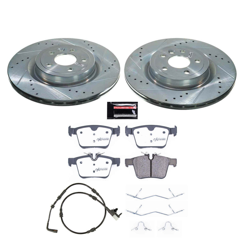 Power Stop K8209-36 Rear Z36 Severe-Duty Truck And Tow 1-Click Pad And Rotor Kit for 2018-2019 Land Rover Discovery Sport product image