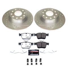 Power Stop K8337-26 Rear Z26 Street Warrior 1-Click Pad And Rotor Kit for 2019-2024 Volkswagen Jetta product image