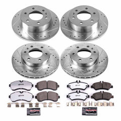 Power Stop K8342-36 Z36 Severe-Duty Truck And Tow 1-Click Front And Rear Pad And Rotor Kit for 2010-2018 Freightliner Sprinter 3500 product image