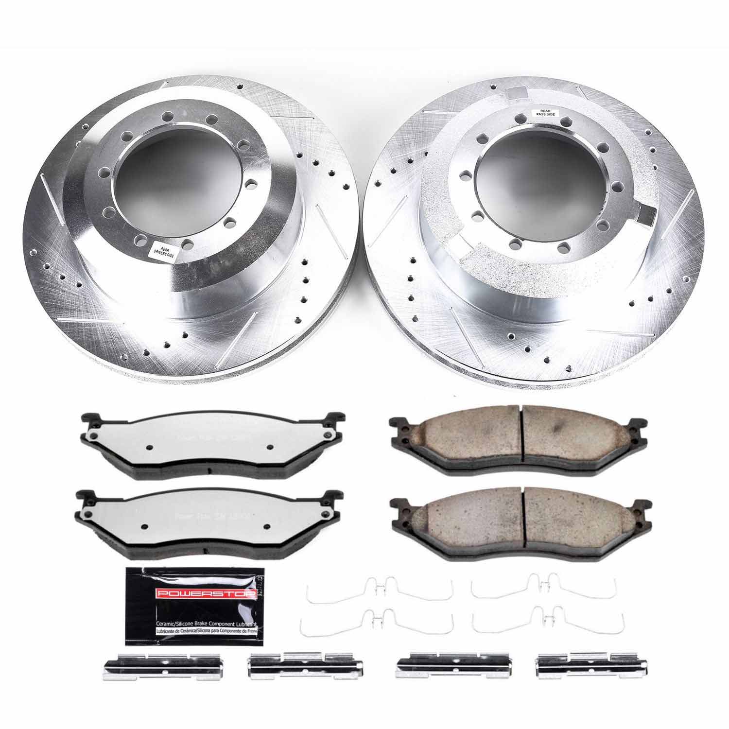 Power Stop K8395-36 Z36 Severe-Duty Truck And Tow 1-Click Front And Rear Pad And Rotor Kit for 2006-2009 Ford Lcf product image