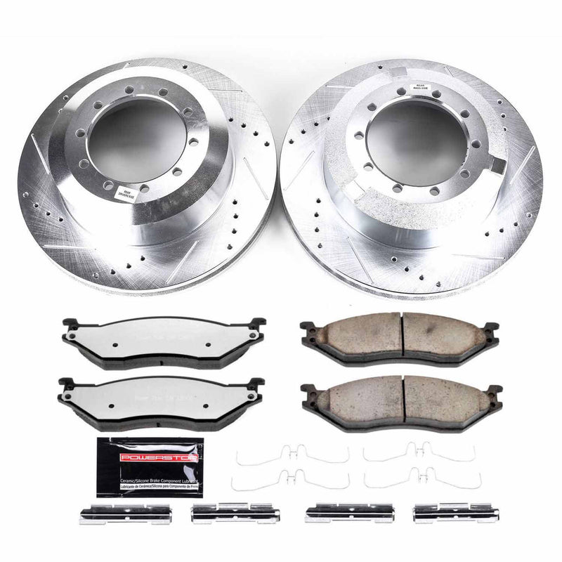 Power Stop K8395-36 Z36 Severe-Duty Truck And Tow 1-Click Front And Rear Pad And Rotor Kit for 2006-2009 Ford Lcf product image