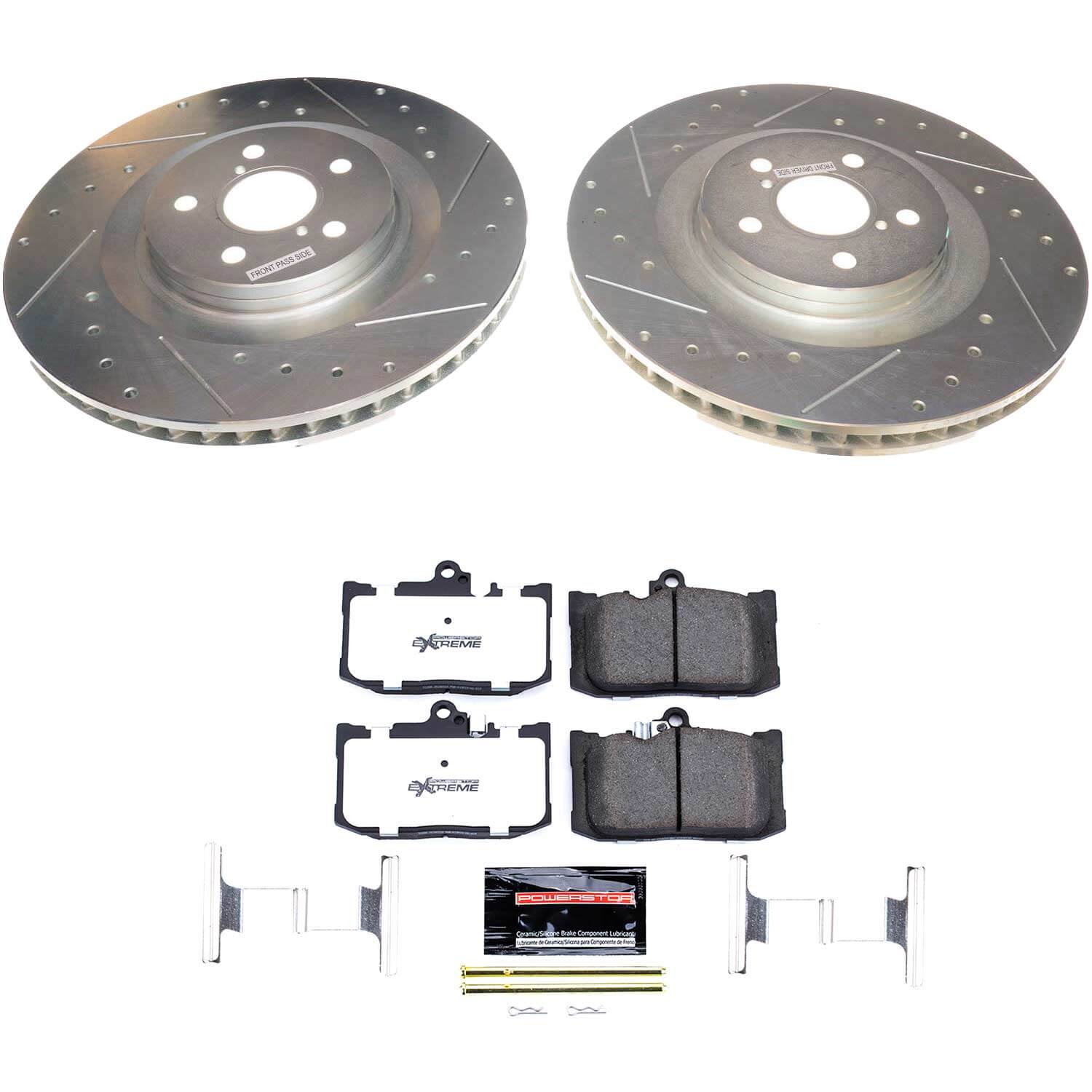 Power Stop K8418-26 Front Z26 Street Warrior 1-Click Pad And Rotor Kit for 2018-2019 Lexus GS300 F Sport product image