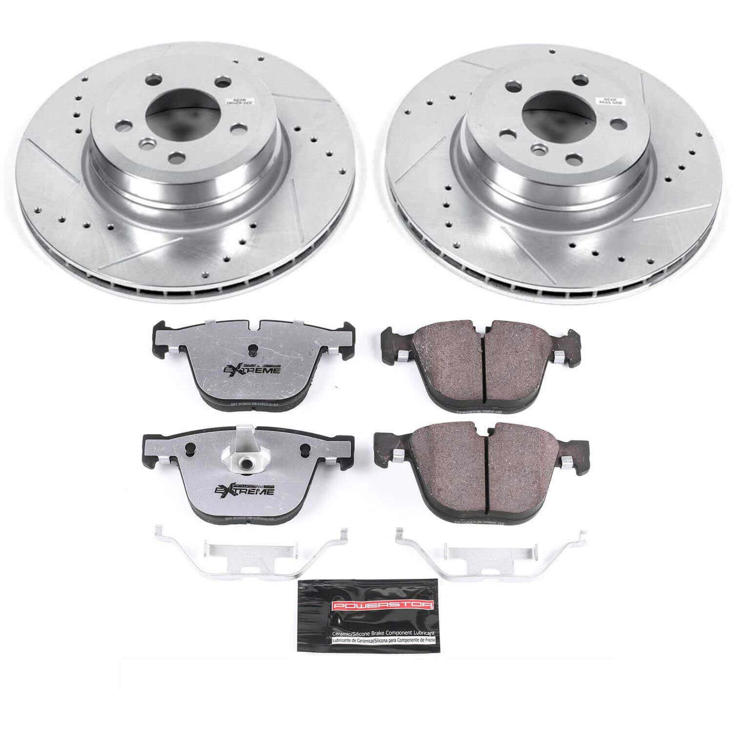 Power Stop K8426-26 Z26 Street Warrior 1-Click Rear Pad And Rotor Kit for 2019 BMW X6 XDRIVE50I product image