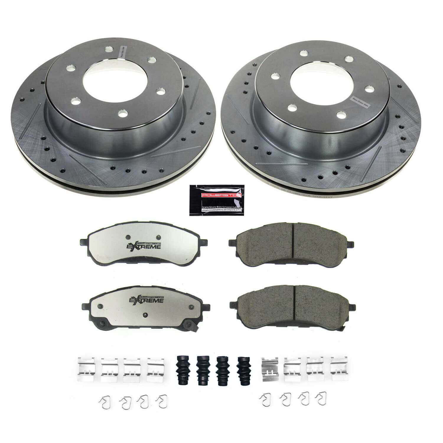 Power Stop K8430-36 Rear Z36 Severe-Duty Truck And Tow 1-Click Pad And Rotor Kit for 2019-2023 Ford Ranger product image