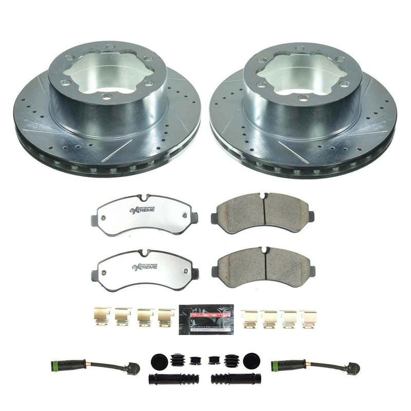 Power Stop K8431-36 Rear Z36 Severe-Duty Truck And Tow 1-Click Pad And Rotor Kit for 2019-2021 Freightliner Sprinter 3500 product image