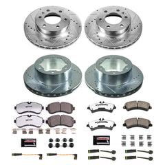 Power Stop K8447-36 Front And Rear Z36 Severe-Duty Truck And Tow 1-Click Pad And Rotor Kit for 2007-2009 Dodge Sprinter 3500 product image