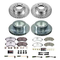 Power Stop K8450-36 Front And Rear Z36 Severe-Duty Truck And Tow 1-Click Pad And Rotor Kit for 2019-2021 Freightliner Sprinter 3500 product image