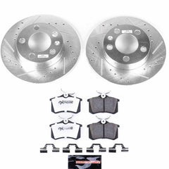 Power Stop K847-26 Z26 Extreme Street Warrior 1-Click Brake Kit (Rear) for 1998-2010 Volkswagen Beetle product image
