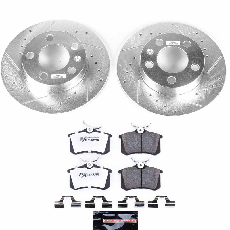 Power Stop K847-26 Z26 Extreme Street Warrior 1-Click Brake Kit (Rear) for 1998-2010 Volkswagen Beetle product image