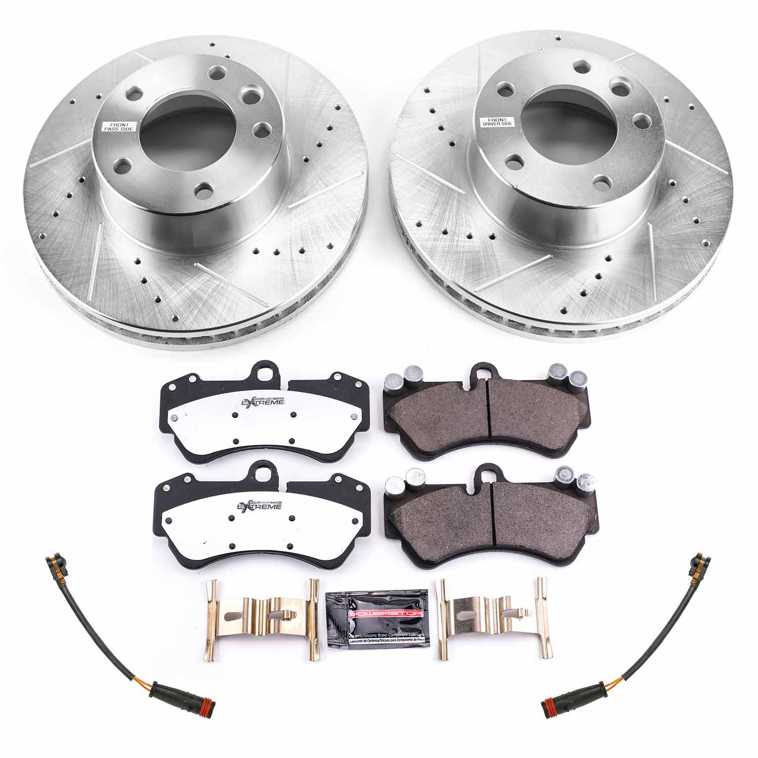 Power Stop K8475-26 Front Z26 Street Warrior 1-Click Pad And Rotor Kit for 2017-2018 Mercedes-Benz G550 4X4 product image