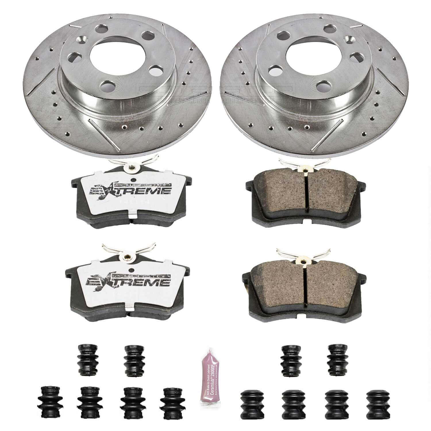 Power Stop K848-26 Z26 Extreme Street Warrior 1-Click Brake Kit (Rear) for 2000-2006 Audi Tt product image