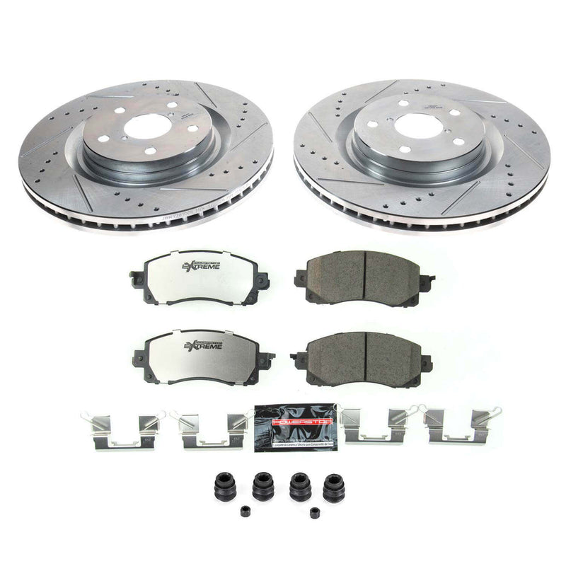 Power Stop K8481-26 Front Z26 Street Warrior 1-Click Pad And Rotor Kit for 2019-2021 Subaru Forester Limited, Premium, Sport, Touring product image