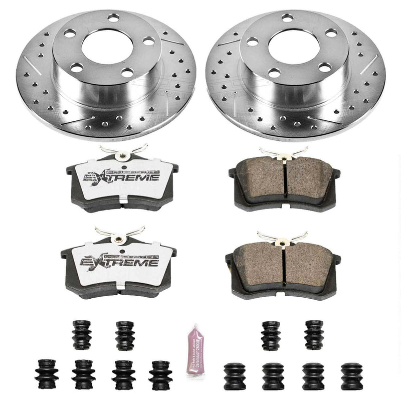Power Stop K849-26 Z26 Extreme Street Warrior 1-Click Brake Kit (Rear) for 1998-2001 Audi A6 product image