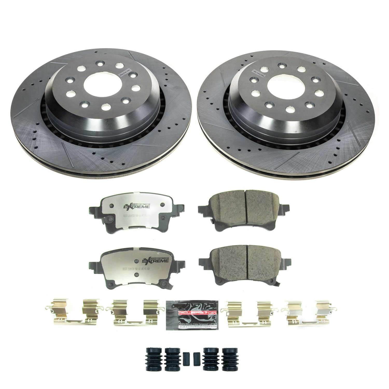 Power Stop K8490-36 Rear Z36 Severe-Duty Truck And Tow 1-Click Pad And Rotor Kit for 2020-2024 Jeep Gladiator product image