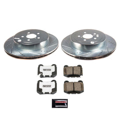 Power Stop K8494-26 Rear Z26 Street Warrior 1-Click Pad And Rotor Kit for 2017-2020 Subaru BRZ product image