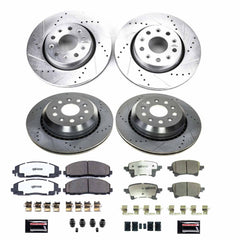 Power Stop K8509-36 Front And Rear Z36 Severe-Duty Truck And Tow 1-Click Pad And Rotor Kit for 2020-2023 Jeep Gladiator product image