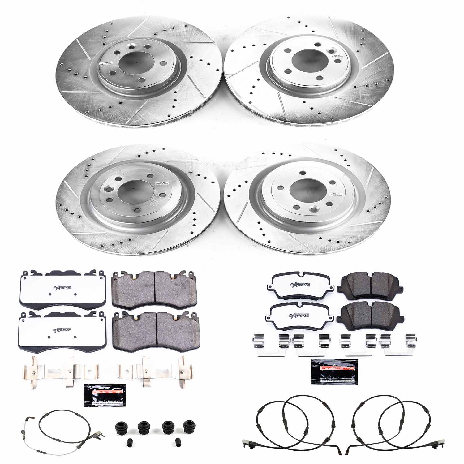 Power Stop K8513-36 Front And Rear Z36 Severe-Duty Truck And Tow 1-Click Pad And Rotor Kit for 2021-2025 Land Rover Discovery product image