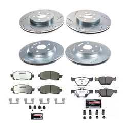 Power Stop K8520-26 Front And Rear Z26 Street Warrior 1-Click Pad And Rotor Kit for 2019-2022 Subaru Forester Base product image