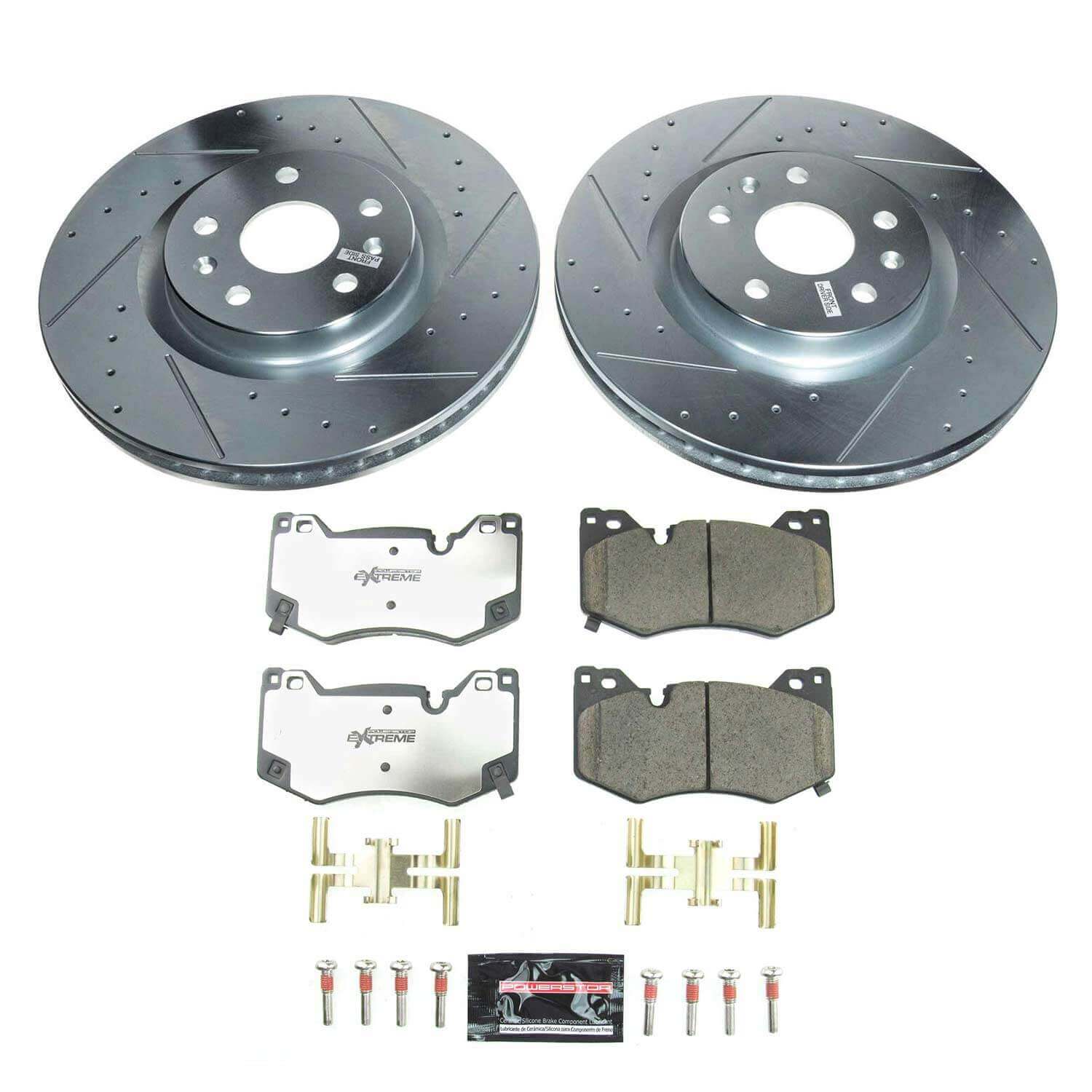 Power Stop K8529-26 Front Z26 Street Warrior 1-Click Pad And Rotor Kit for 2020-2022 Chevrolet Corvette product image