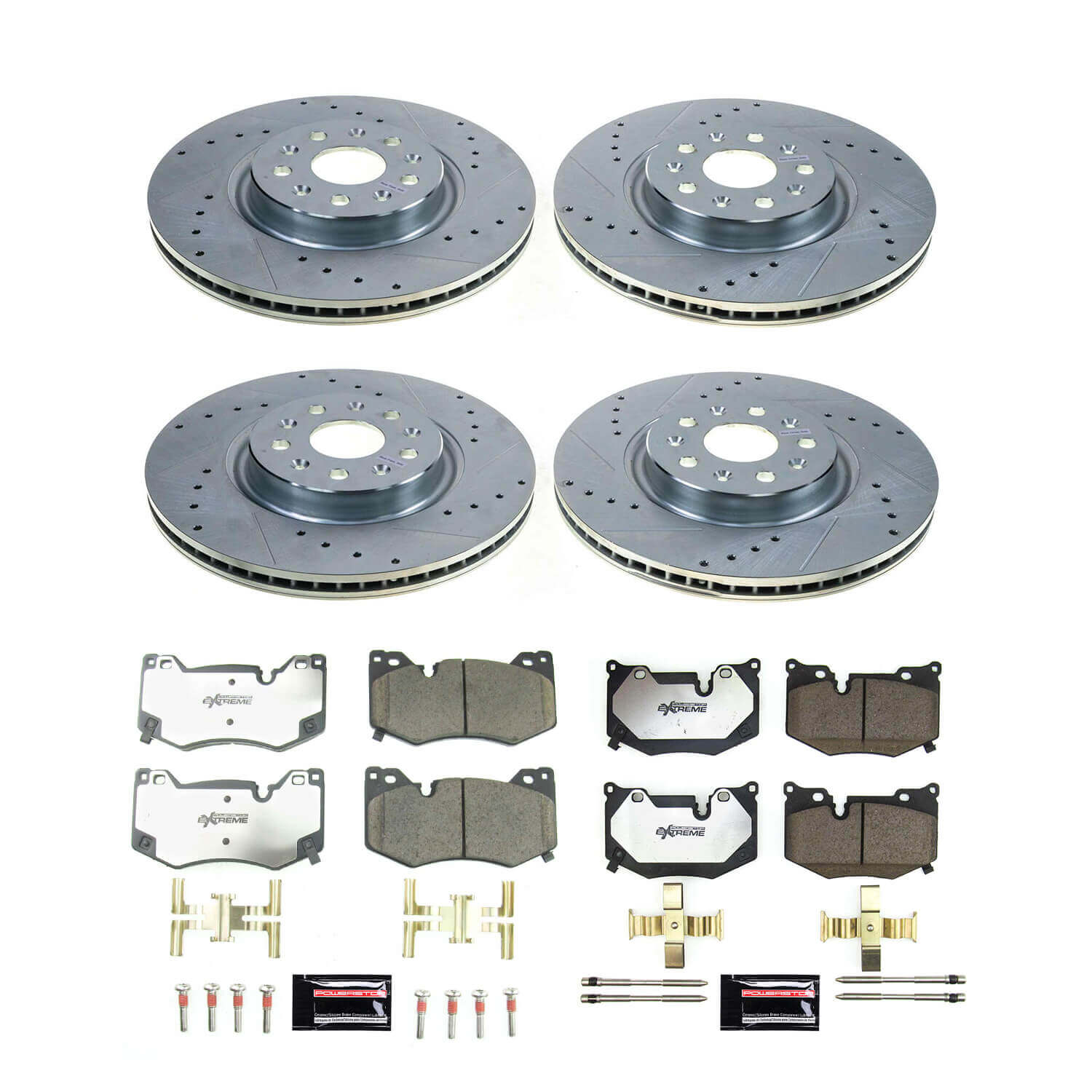 Power Stop K8530-26 Front And Rear Z26 Street Warrior 1-Click Pad And Rotor Kit for 2020-2022 Chevrolet Corvette product image