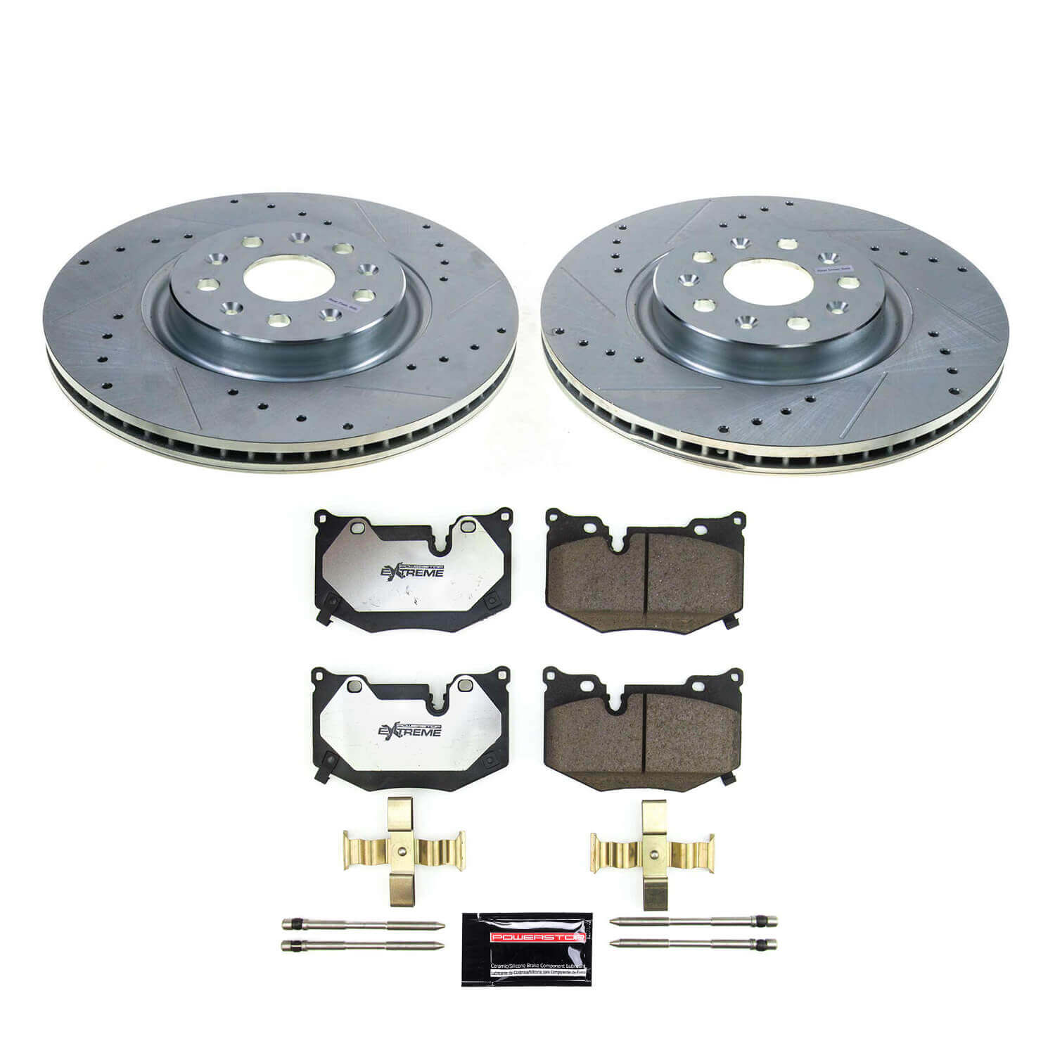 Power Stop K8531-26 Rear Z26 Street Warrior 1-Click Pad And Rotor Kit for 2020-2022 Chevrolet Corvette product image