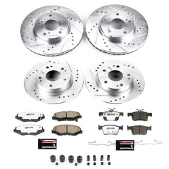 Power Stop K8620-26 - Front And Rear Z26 Street Warrior Pad And Rotor Kit vehicle fitment brake part