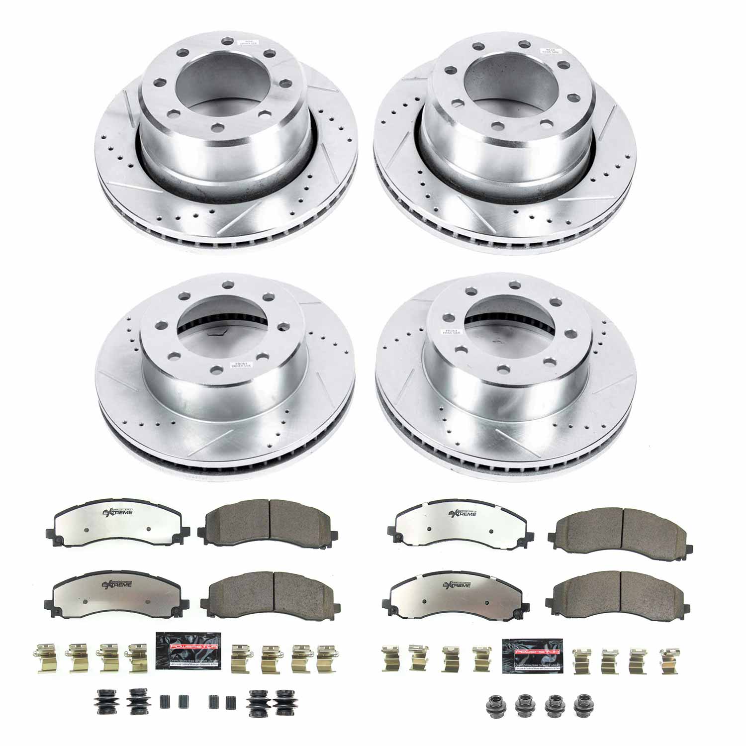 Power Stop K8640-36 Front And Rear Z36 Severe-Duty Truck And Tow 1-Click Pad And Rotor Kit for 2019 Dodge Ram 2500 - product image