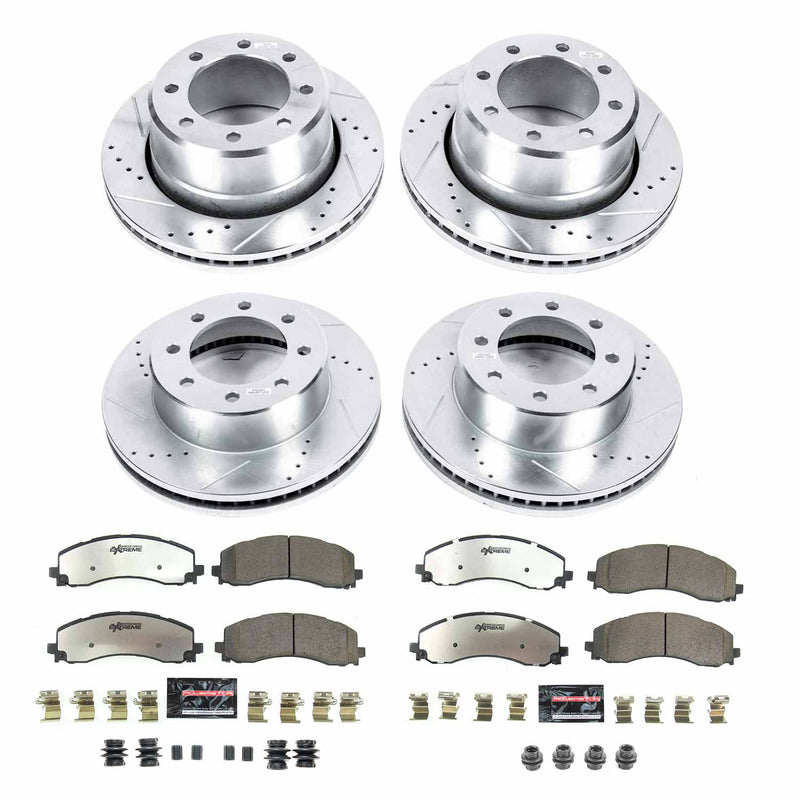 Power Stop K8640-36 Front And Rear Z36 Severe-Duty Truck And Tow 1-Click Pad And Rotor Kit for 2019 Dodge Ram 2500 - product image