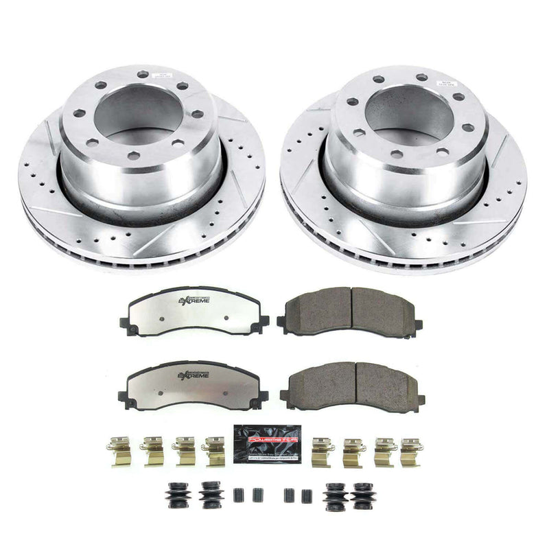Power Stop K8641-36 Rear Z36 Severe-Duty Truck And Tow 1-Click Pad And Rotor Kit for 2019 Dodge Ram 2500 product image