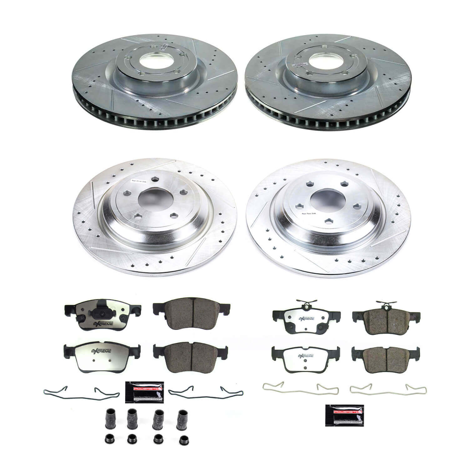 Power Stop K8644-36 Front And Rear Z36 Severe-Duty Truck And Tow 1-Click Pad And Rotor Kit for 2021-2024 Ford Bronco Sport product image