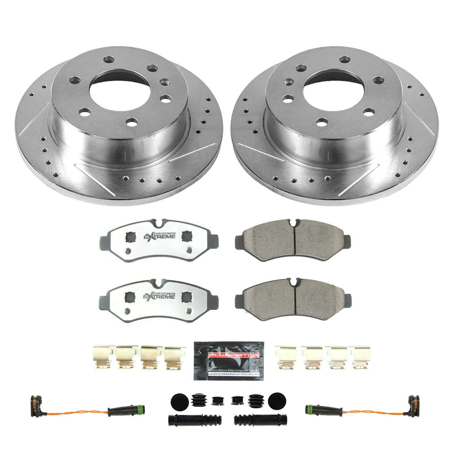 Power Stop K8649-36 Rear Z36 Severe-Duty Truck And Tow 1-Click Pad And Rotor Kit for 2019-2021 Freightliner Sprinter 3500 product image