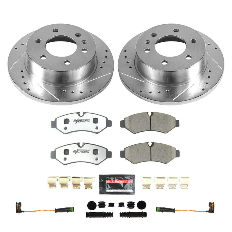 Power Stop K8649-36 Rear Z36 Severe-Duty Truck And Tow 1-Click Pad And Rotor Kit for 2019-2021 Freightliner Sprinter 3500 product image