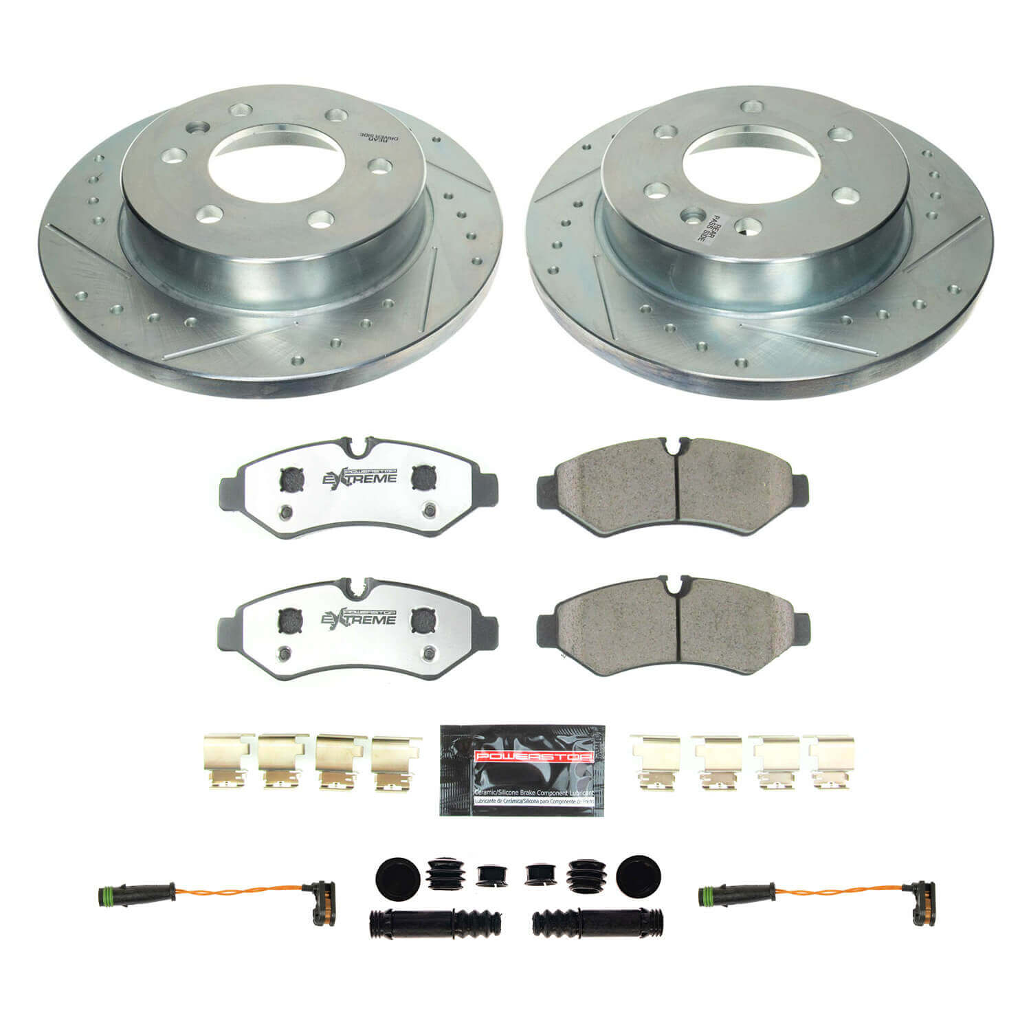 Power Stop K8655-36 Rear Z36 Severe-Duty Truck And Tow 1-Click Pad And Rotor Kit for 2019-2020 Freightliner Sprinter 1500 product image